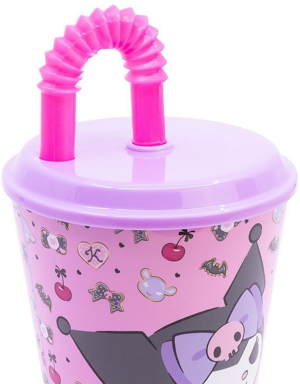 Imaginea produsului 'Pahar cu pai flexibil. Kuromi'