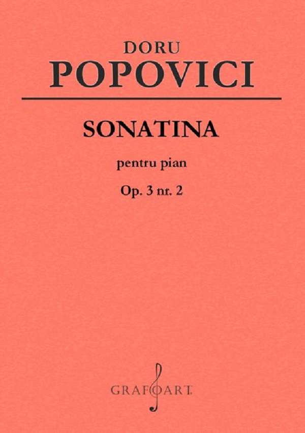 Coperta cărții 'Sonatina pentru pian Op.3 Nr.2 - Doru Popovici'