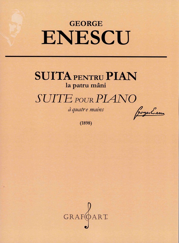 Coperta cărții 'Suita pentru pian la patru mâni (1898) - George Enescu'