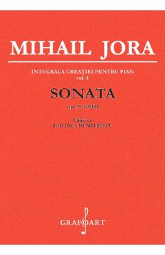 Coperta cărții 'Sonata pentru pian Op.21 - Mihail Jora'