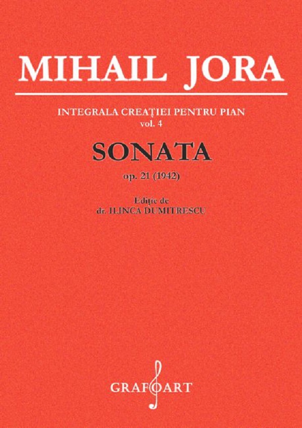 Coperta cărții 'Sonata pentru pian Op.21 - Mihail Jora'