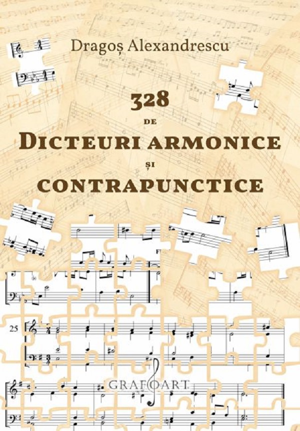 Coperta cărții '328 de dicteuri armonice și contrapunctice - Dragos Alexandrescu'