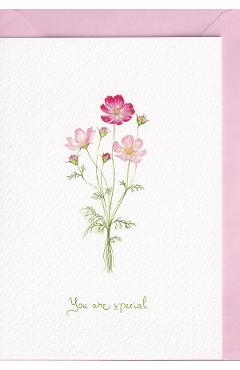 Imaginea produsului 'Felicitare: You are special. Flori roz. Mai Colorat'