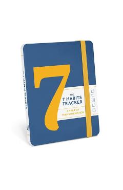 Coperta cărții 'The 7 Habits Tracker: A Year of Transformation -'