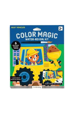 Busy Vehicles Color Magic Water-Reveal Kit -