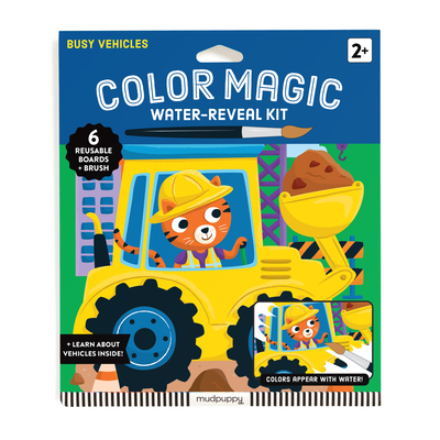 Coperta cărții 'Busy Vehicles Color Magic Water-Reveal Kit -'