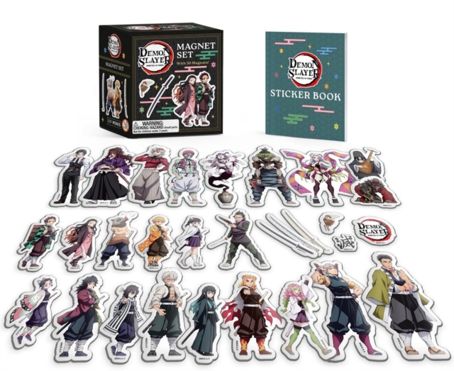 Coperta cărții 'Demon Slayer: Kimetsu No Yaiba: Magnet Set: With 30 Magnets -'