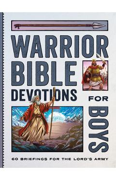 Coperta cărții 'Warrior Bible Devotions for Boys: 60 Briefings for the Lord's Army -'