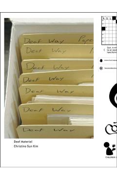 Coperta cărții 'Christine Sun Kim: Deaf Material - Christine Sun Kim'