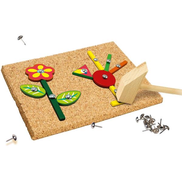 Set constructie: Hammer Tic in cutie din lemn