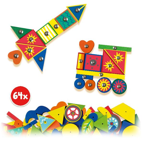 Set constructie: Hammer Tic in cutie din lemn