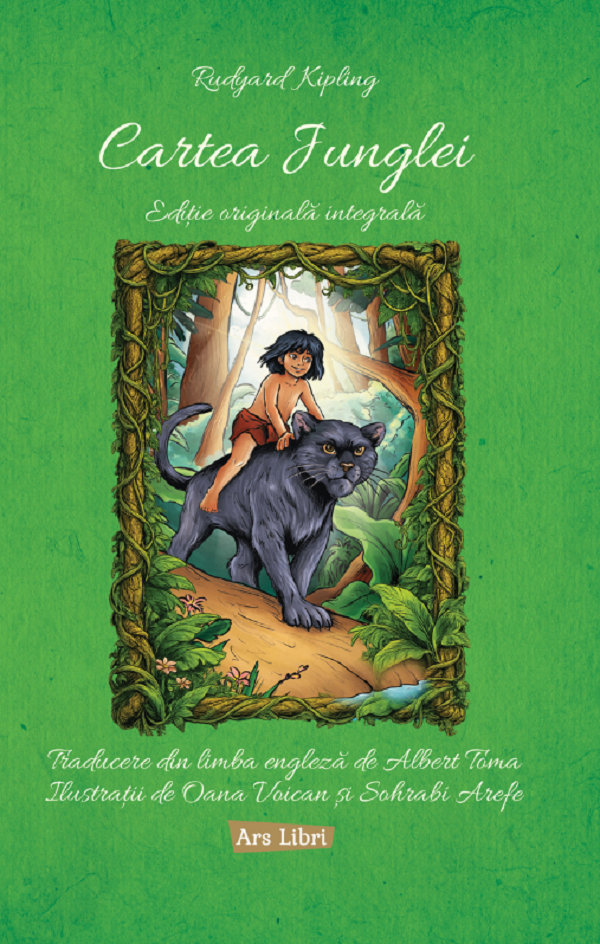 Coperta cărții 'Cartea Junglei - Rudyard Kipling'