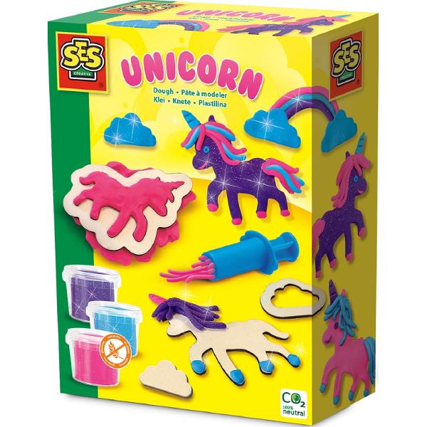 Creeaza unicorni neon cu sclipici din plastilina