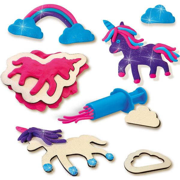 Creeaza unicorni neon cu sclipici din plastilina