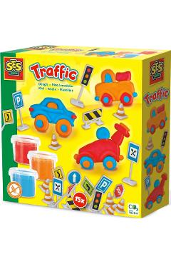 Imaginea produsului 'Set creativ trafic din plastilină'