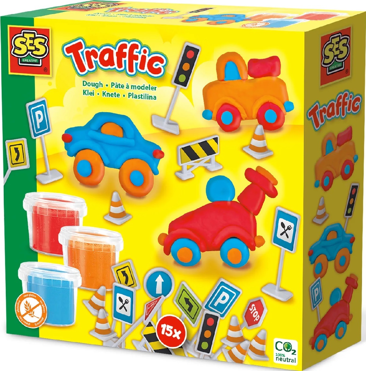 Imaginea produsului 'Set creativ trafic din plastilină'