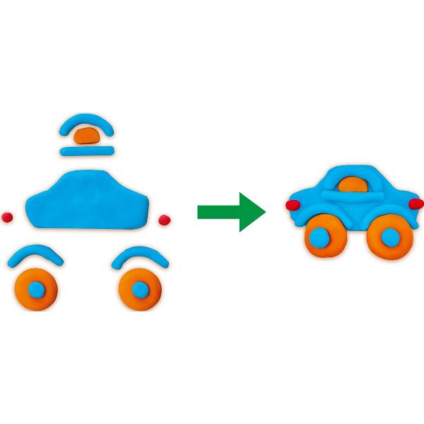 Set creativ trafic din plastilina