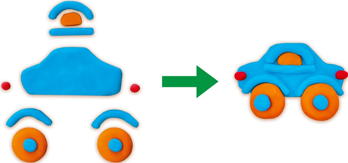 Imaginea produsului 'Set creativ trafic din plastilină'