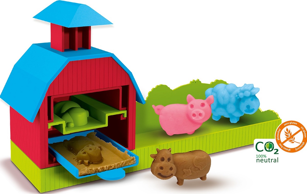 Imaginea produsului 'Fermă de jucarie cu sunete, forme de animale și plastilină'