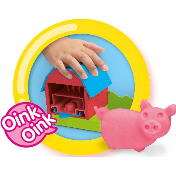 Ferma de jucarie cu sunete, forme de animale si plastilina