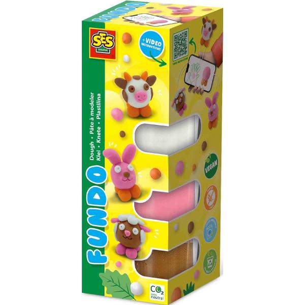 Plastilina colorata vegana FunDo. Animale de la ferma