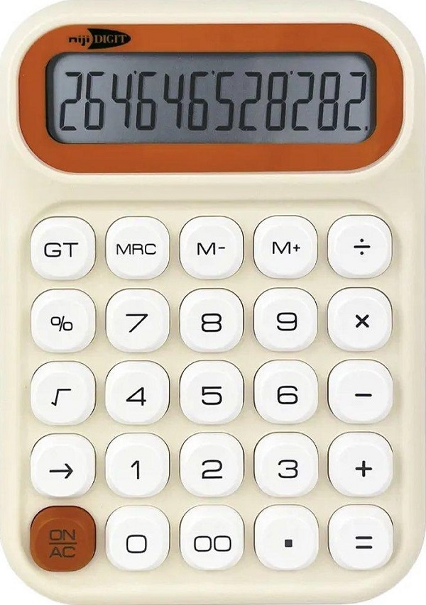 Imaginea produsului 'Calculator de birou 12 Digits. Crem'