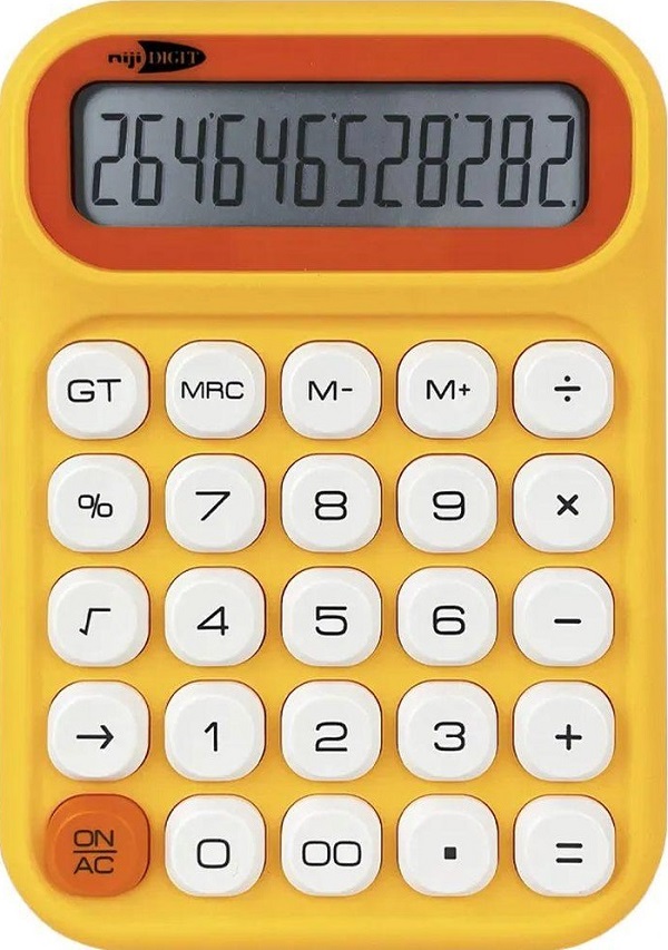 Imaginea produsului 'Calculator de birou 12 Digits. Galben'