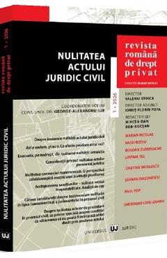 Coperta cărții 'Revista Română de Drept Privat nr.1 din 2026'