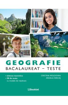 Coperta cărții 'Geografie. Bacalaureat. Teste 2026 - Cristina Moldovan, Angela Farcaș'