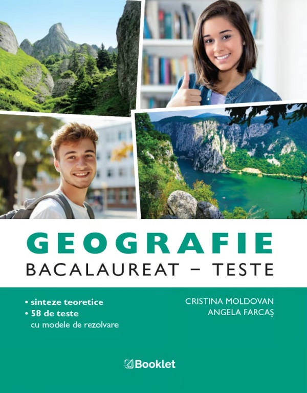 Coperta cărții 'Geografie. Bacalaureat. Teste 2026 - Cristina Moldovan, Angela Farcaș'