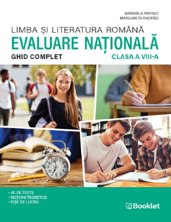 Coperta cărții 'Evaluare Nationala. Limba si literatura romana. Ghid complet - Clasa 8 - Marinela Pantazi, Margareta Onofrei'
