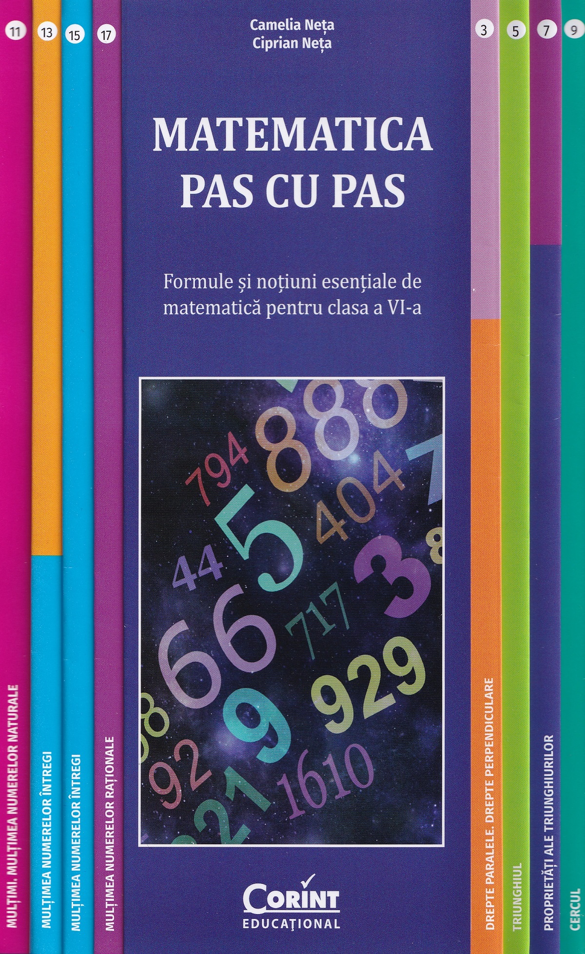 Coperta cărții 'Matematică pas cu pas - Clasa 6 - Formule și noțiuni esențiale - Camelia Neța, Ciprian Neța'