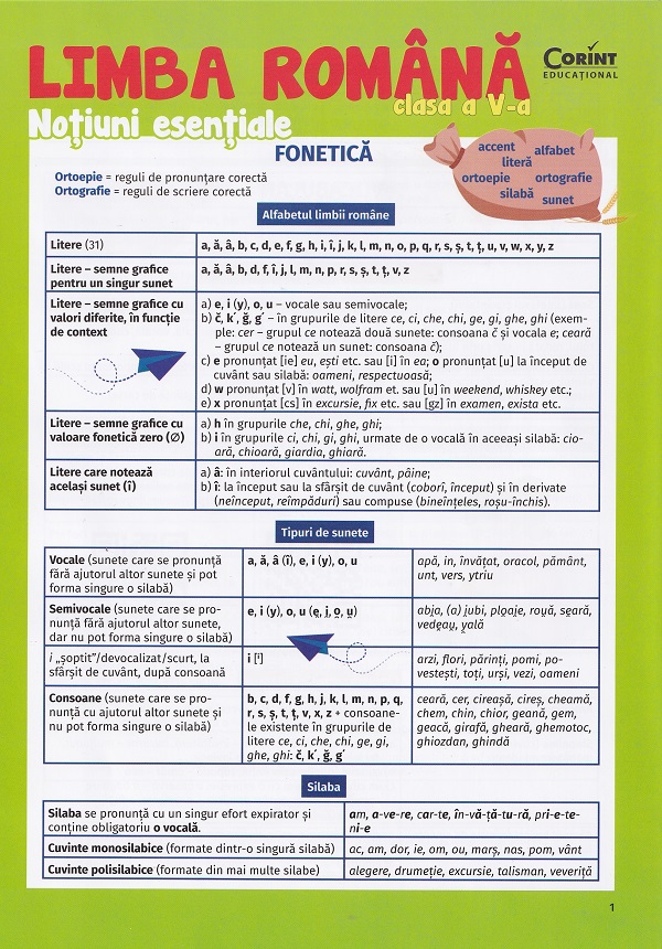 Coperta cărții 'Limba română - Clasa 5 - Noțiuni esențiale - Dumitrița Stoica'