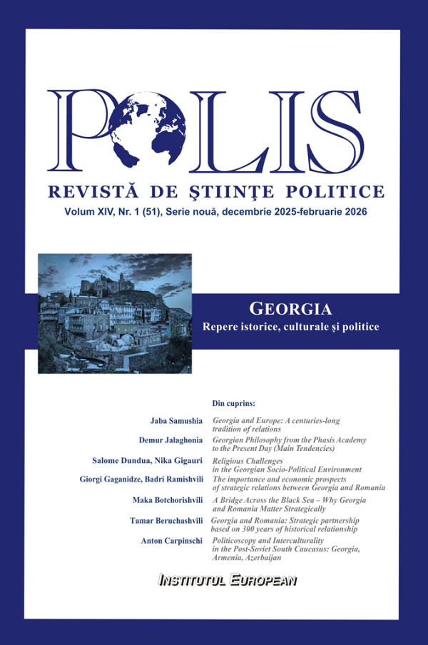 Coperta cărții 'Polis Vol.14 Nr.1 (51) Decembrie 2025 - Februarie 2026: Georgia'