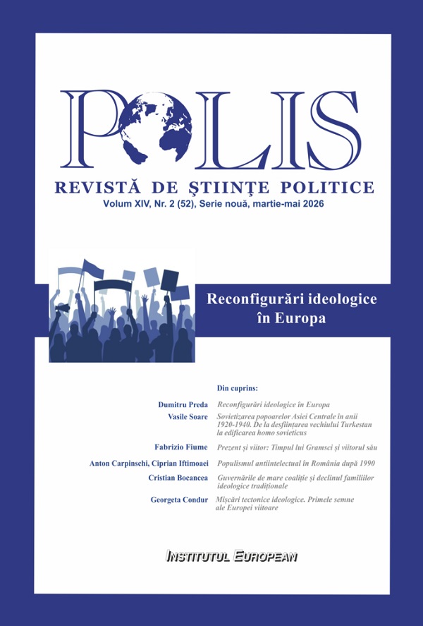 Coperta cărții 'Polis Vol.14 nr.2 (52) Martie-Mai 2026. Reconfigurări ideologice în Europa'
