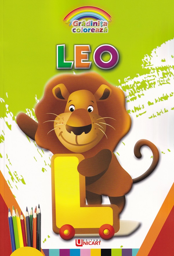 Coperta cărții 'Leo. Grădinița colorează'