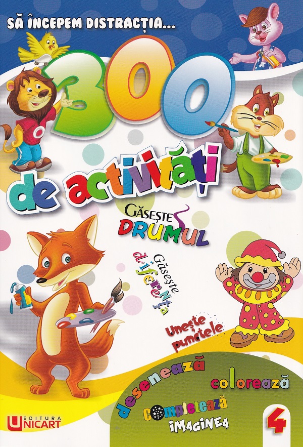 Coperta cărții '300 de activități. Cartea 4'