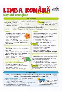 Coperta cărții 'Limba română. Noțiuni esențiale pentru ciclul primar'