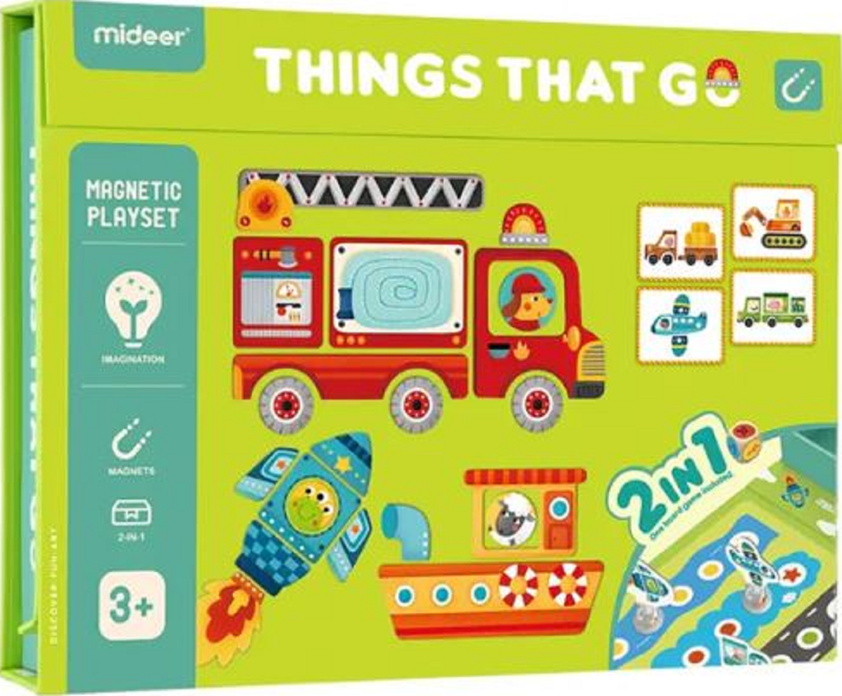 Imaginea produsului 'Puzzle carte magnetică: Things That Go'