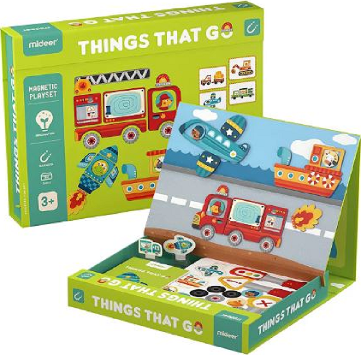 Imaginea produsului 'Puzzle carte magnetică: Things That Go'