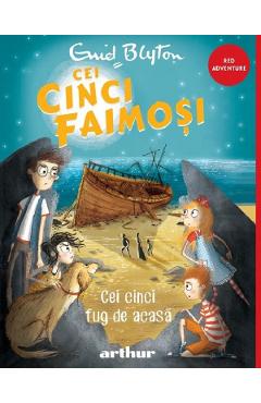 Coperta cărții 'Cei cinci fug de acasă. Seria Cei cinci faimoși Vol.3 - Enid Blyton'