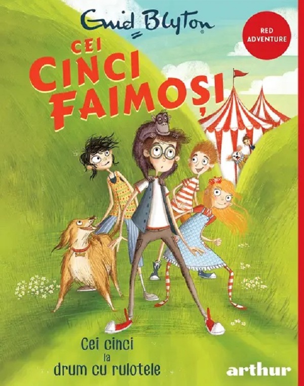 Coperta cărții 'Cei cinci la drum cu rulotele. Seria Cei cinci faimoși Vol.5 - Enid Blyton'