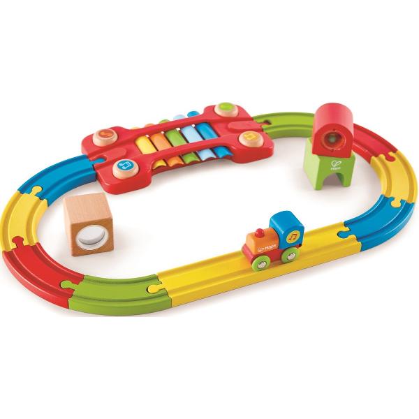 Jucarie din lemn: Sina de tren senzoriala