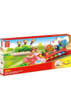Imaginea produsului 'Jucărie din lemn: Șină de tren muzicală. Junglă'