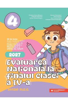Coperta cărții 'Evaluarea Națională 2027 - Clasa 4 - Mirabela-Elena Băleanu, Andreea-Elena Ene, Adrian-Petrică Grigore'