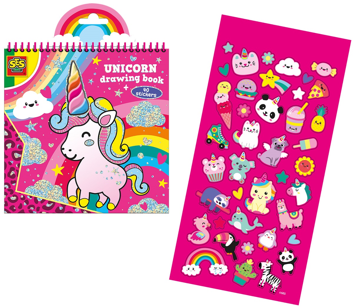 Coperta cărții 'Carte de colorat. Unicorn'