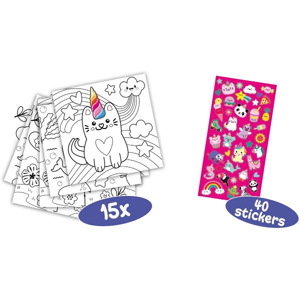 Carte de colorat. Unicorn