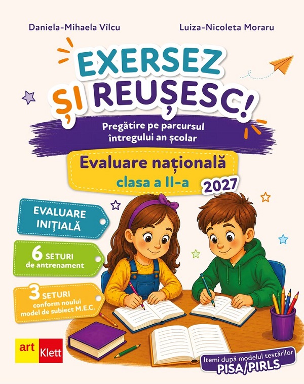 Coperta cărții 'Exersez și reușesc! Evaluare Națională - Clasa 2 - Daniela-Mihaela Vîlcu, Luiza-Nicoleta Moraru'