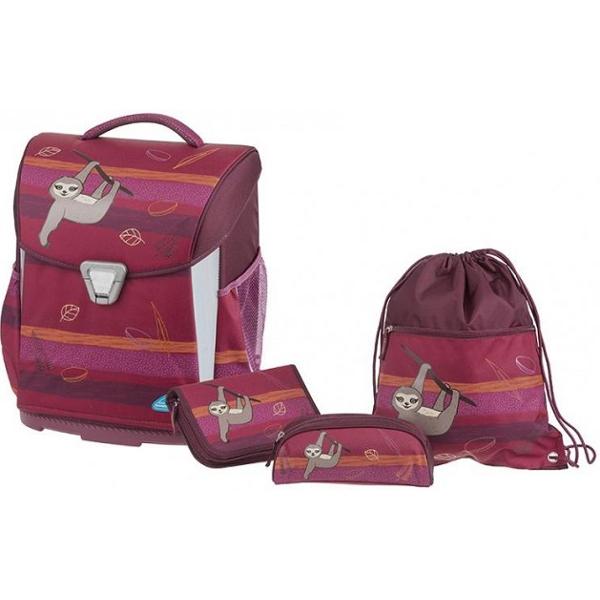 Set Lazy Lewis Rosu: Ghiozdan + Penar + Etui + Sac sport