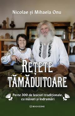 Coperta cărții 'Rețete tămăduitoare - Nicolae Onu, Mihaela Onu'